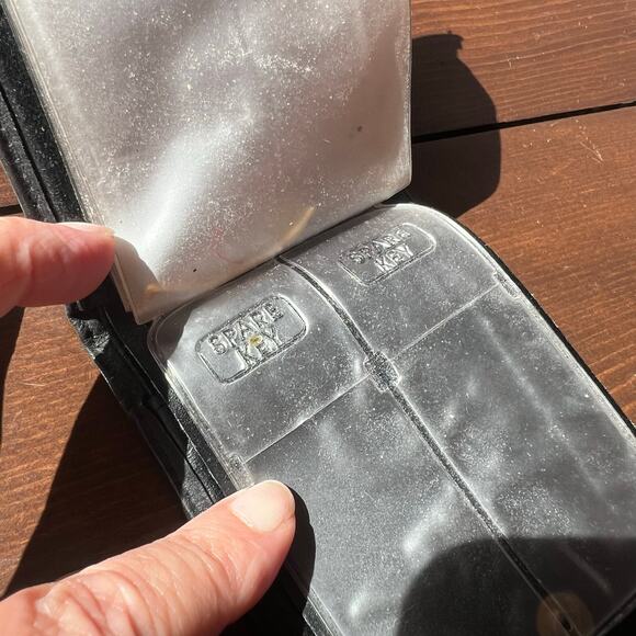 Vintage 90s Buxton Womens Black Leather Bifold Wallet Snap Closure Card Holders - Picture 9 of 12